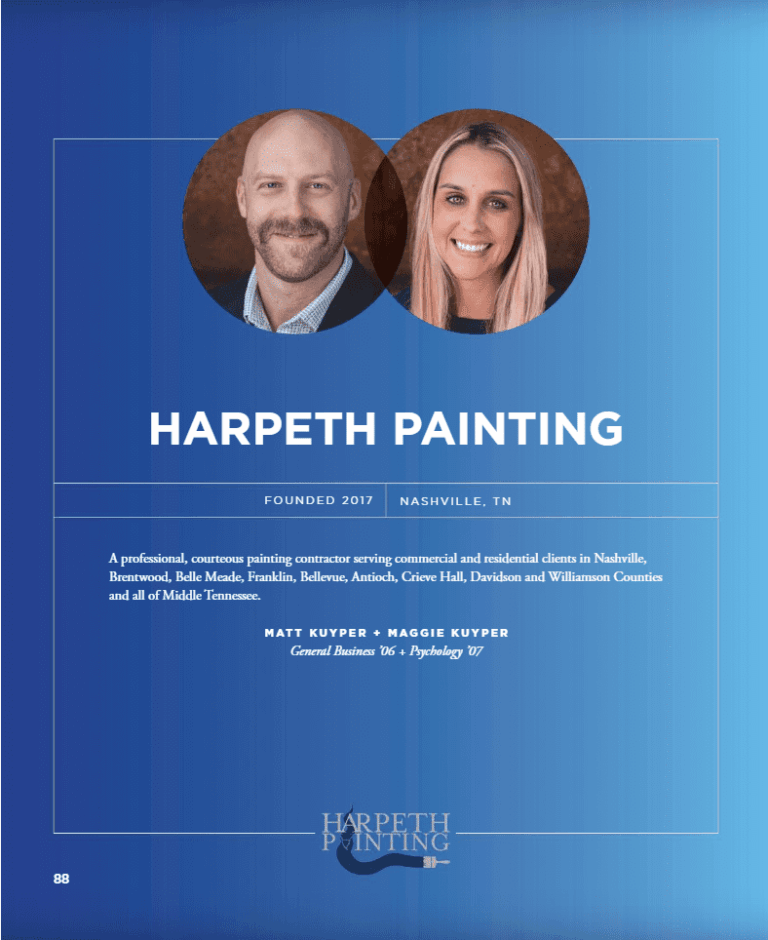 Harpeth Painting Belmont Top 100 Entrepreneur Awards